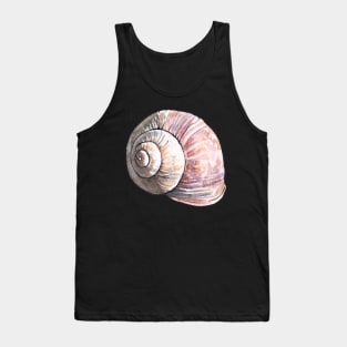 Snail Shell Watercolor Tank Top